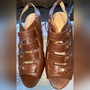 Comfortview open toe heels 7WW extra Wide